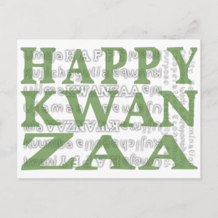 Glad Kwanzaa Vykort