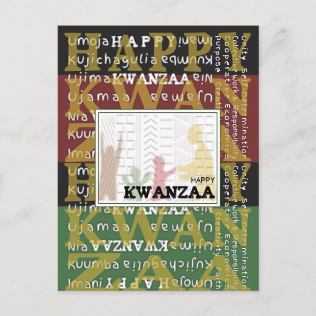Glad Kwanzaa Vykort (Framsida)
