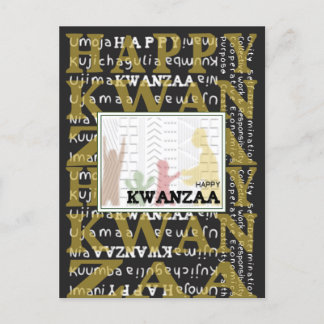 Glad Kwanzaa Vykort