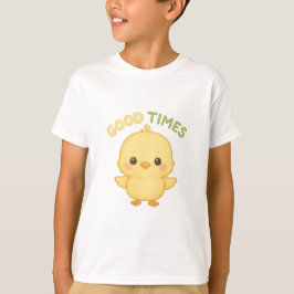 Glad kyckling "God Tid" Barn Grafik T-shirt
