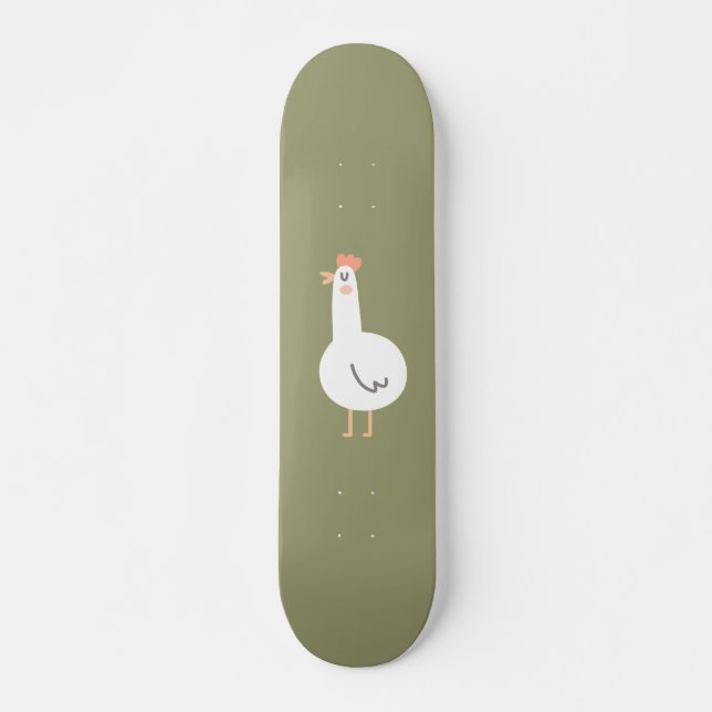 Glad kyckling mini skateboard bräda 18,5 cm (Framsida)