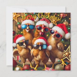 Glad Kycklingmas Julkort