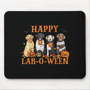 Glad Lab-O-Ween Labrador Halloween-säsong Hund Musmatta