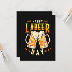 Glad Labeer-dagen Rolig Labor Day Inbjudningar