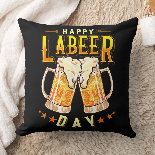 Glad Labeer-dagen Rolig Labor Day Kudde (Filt)