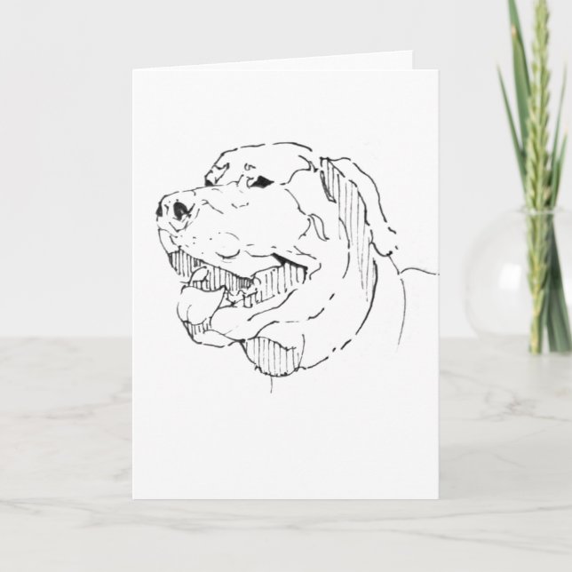 Glad Labrador Retriever Välkomstkort Kort (Framsida)