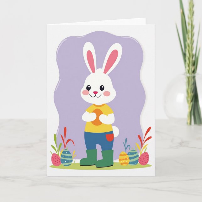Glad Lagomorf Vänkort Kort (Framsida)