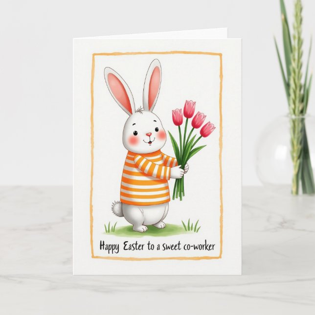 Glad Lagomorfbukettkort Kort (Framsida)
