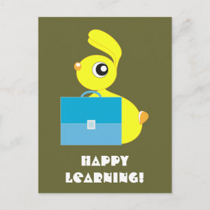 Glad lärandepostkort vykort