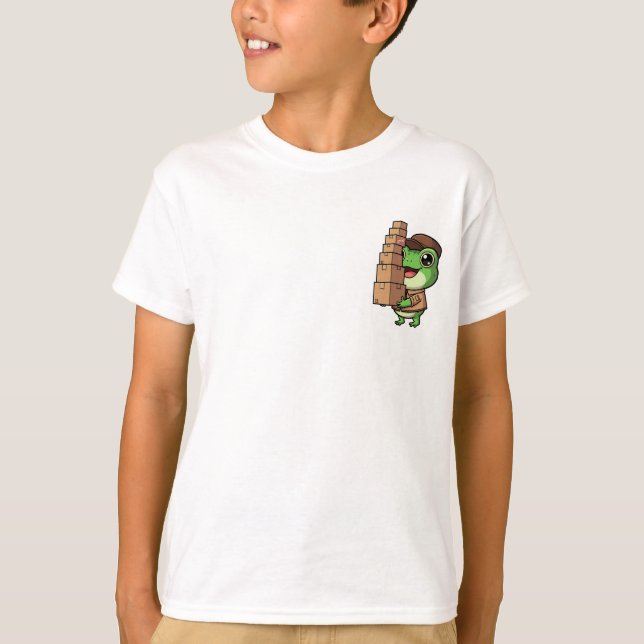 Glad leverans groda barn t shirt (Framsida)