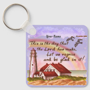 Glad Lighthouse Christian-nyckelkedja Nyckelring