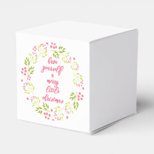 Glad lite jul - blommakranfavören boxas presentaskar