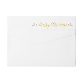Glad lite jul - returadressetikett etikettband