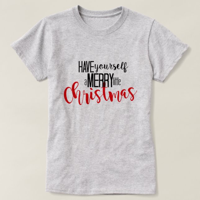 glad lite jul tee shirt (Design framsida)