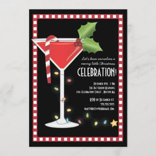 Glad lite julcoctailjulfest inbjudningar