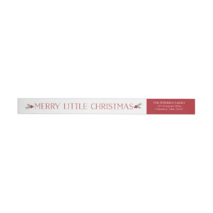 Glad lite julreturadressetikett etikettband