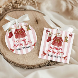 Glad liten baby shower gåvor etiketter