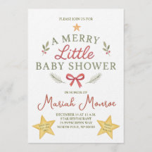 Glad liten baby shower-inbjudan