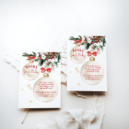 Glad liten baby shower Moderna julböcker Tilläggskort