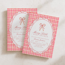 Glad liten babyfirande Rosa & Röd godisstav
