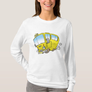Glad liten gul skolbuss t shirt