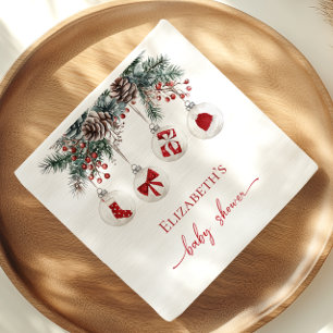 Glad liten jul Babyshower Pappersservett