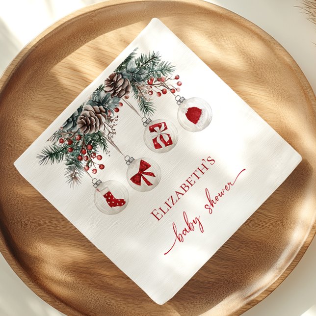 Glad liten jul Babyshower Pappersservett (Skapare uppladdad)