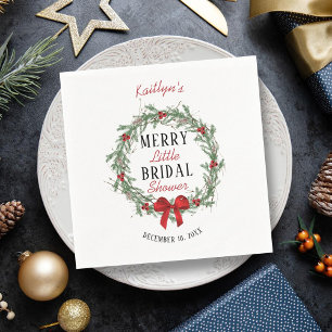 Glad liten jul Bröllopsdusch Pappersservett