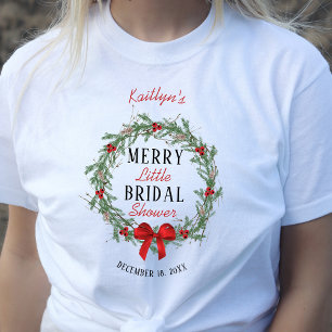 Glad liten jul bröllopsdusch t shirt