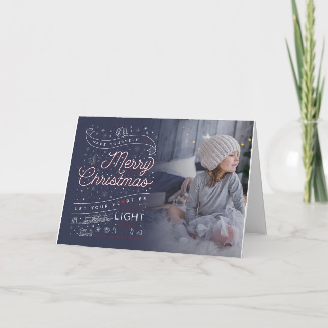 GLAD LITEN JUL / Faltkort Kort (Framsida)