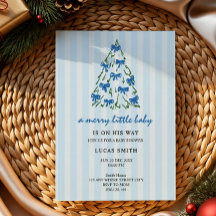 glad liten jul pyssel träd baby shower