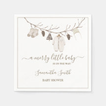 Glad liten jul Vinter Baby Shower