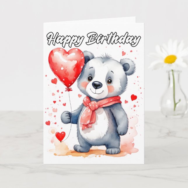 Glad Liten Koala Björn Glad Födelsedag Kort (Liten växt)