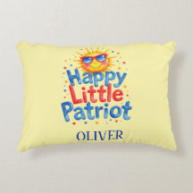 Glad liten patriotisk festlig baby