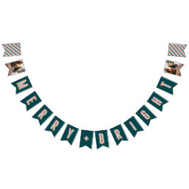 Glad + Ljus Marquee Bunting Banner - Turkos Vimplar
