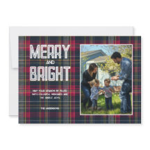 Glad & Ljus Skräddarsydd Tartan Familjefoto Julfir