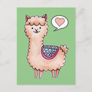 Glad Llama Vykort