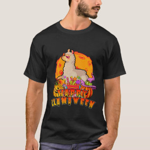 Glad Llamaween Halloween Llama Dräkt Pojkar Barn T Shirt