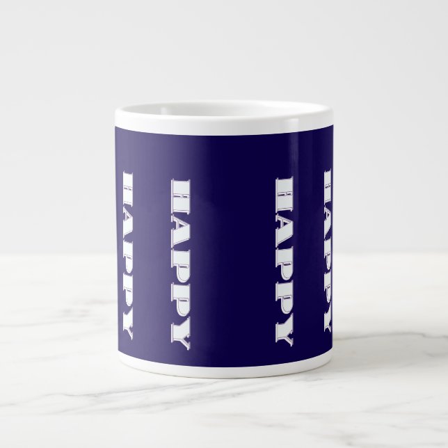 GLAD Logo Mörkblå Present Jumbo Mugg (Framsidan)