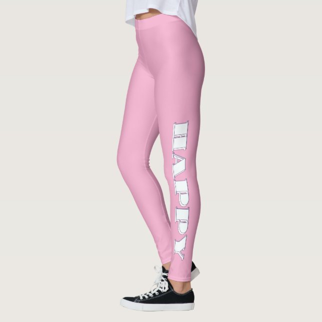 GLAD Logotyp Rosa Leggings (Vänster)
