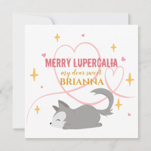 Glad Lupercalia Sömnig Babygrav Pagan Barn Julkort