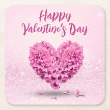 Glad lycklig Alla hjärtans dag Rosa Hyacint Heart