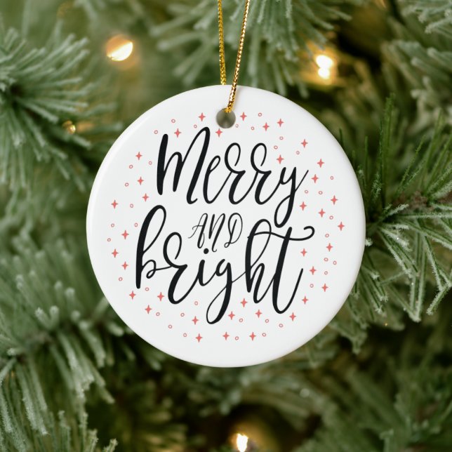 Glad & Lys | Modern julbildsornament Julgransprydnad Keramik (Träd)