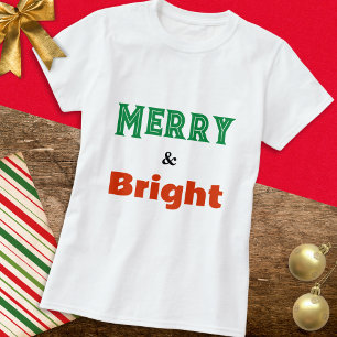 Glad & Lysande Enkel Julig Jul T Shirt