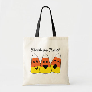 Glad majsorange trick or treat Halloween Tygkasse