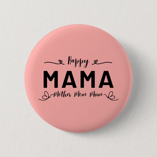 Glad MAMA - Mor Mamma Knapp (Framsida)