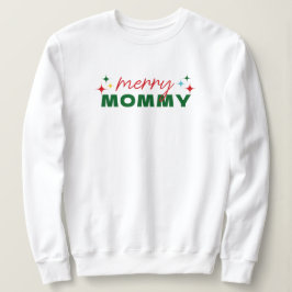 Glad Mamma Söt Färgrik Skrift Jul T Shirt