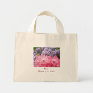 Glad mamma till bruden! Tote bag Rhodies blomma Mini Tygkasse