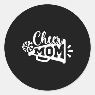 Glad mamma till en Cheerleader Mor Cheerleading Ma Runt Klistermärke