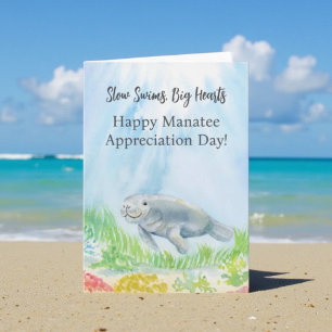 Glad manateedag kort